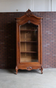 Armoire Antique French Louis Xv Armoire Bookcase Rococo Display Cabinet 