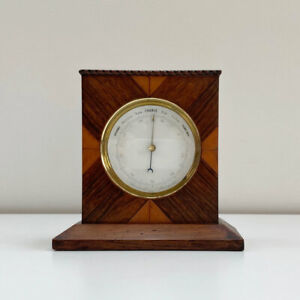 Early Victorian Aneroid Barometer In Display Case By Francis West London