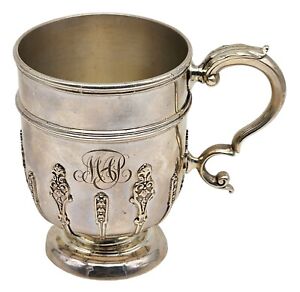 Antique Goldsmiths Silversmiths English Sterling Silver Tankard Mug Cup