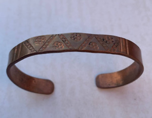 Genuine Ancient Viking Bronze Bracelet With Engravings Circa 9th 10th Century
