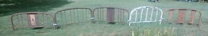 Vtg Iron Beds Repurposed For Rustic Fence Patio Animal Pen Local Pick Up 