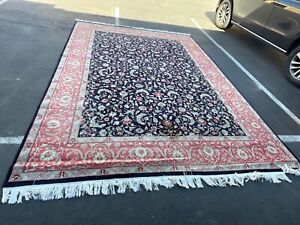 9x12 Antique Oriental Rug Hand Knotted Wool Handmade Carpet