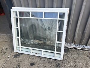 Vintage C1890 Queen Anne Window Frame Sash Pattern 41 5 Wide X 35 5 H X 1 5 
