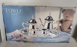 Brand New Towle Children S 5 Piece Silverplate Coffee And Tea Set New Unused