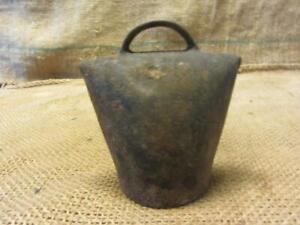 Vintage Triangle Round Metal Cow Sheep Bell Rare Antique Farm 10266