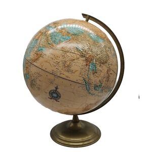 Crams Imperial World Globe Russia Mongolia Germany Usa Vintage