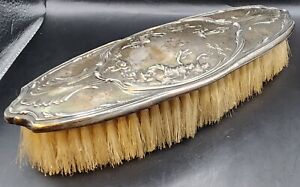 Derby Sterling Silver Plated Vintage Victorian Angel Cherub Motif Clothing Brush