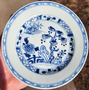 Antique Chinese Blue And White Plate