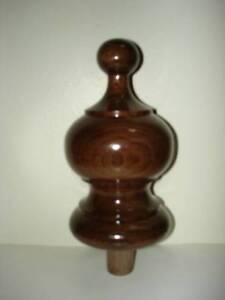 Wood Finial Unfinished For Newel Post Finial Or Cap Finial 46