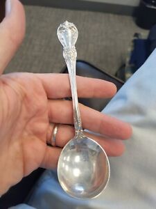 Towle Old Master Sterling Silver Cream Soup Spoon T Monogram