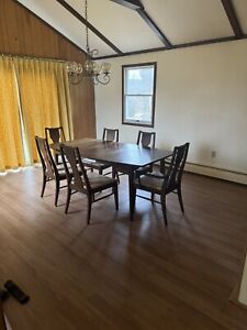 Mid Century Modern Kent Coffey Perspecta Dining Table And Set Of 6 Chairs