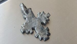 Antique Double Sided Medieval Cross With Pattern Ancient Artefact