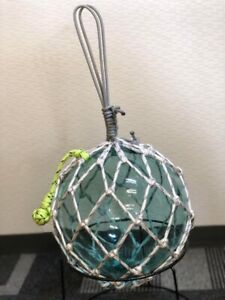 Glass Fishing Float Buoy Ball Vintage Japanese Interior Glass Ball 25cm 