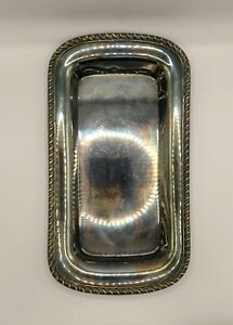 Antique Bread Tray Poole Silver Company Silverplated Vintage Decor Epns 1057