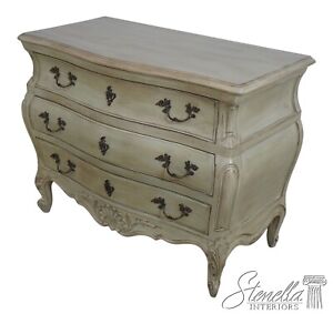 62486ec French Style Green Painted Finish Commode Chest