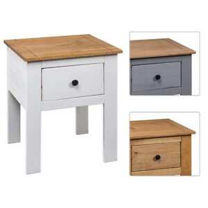 Nightstand Bedside Cabinet Nightstand With Drawer Pine Panama Range Vidaxl