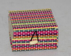 Antique Wooden Box Storage Box Jwellery Box Multicolor Collectible 12116
