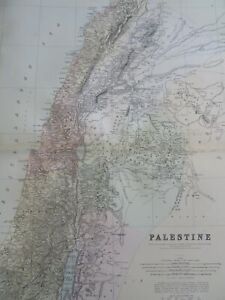 Holy Land Israel Palestine Jerusalem 1889 93 Bradley Folio Hand Color Detail Map