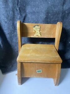 Vintage Thayer Tops For Tots Wooden Folding Potty Chair