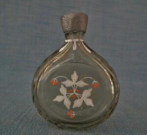 Antique Scent Bottle 18th Century Bohemian Glass Perfume Bottle Perfume Flask