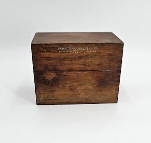 Antique Yawman Erbe Mfg Co Wood Box Index Recipes