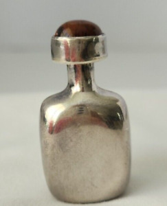 Sterling Silver Perfume Screw Top Decanter Bottle Marked 925 Th 88