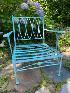 Patio Garden Furniture Club Chair Mid Century Modern Molla Cast Aluminum
