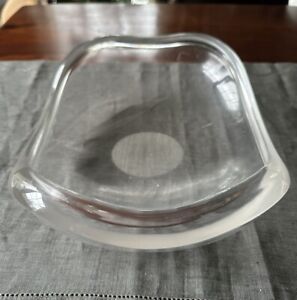 Ritts Astrolite Ellipitical Lucite Bowl Mid Century Modern 1970 S 9 X 11 Thick