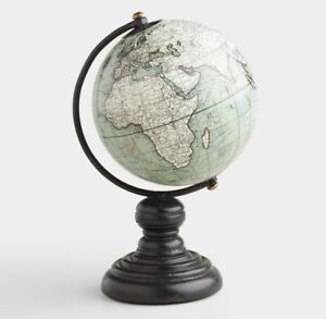Mini Gray Desk Globe On Stand By World Market Stands 7 Tall And Can Rotate