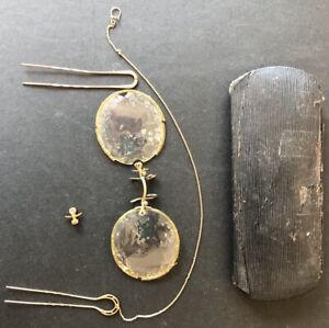 Antique Eyeglasses With Chain Case