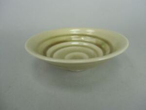 Japanese Bowl Ceramic Plate Vtg Ki Seto Ware Kobachi Pottery Green Gtb224