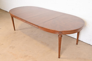 Henredon French Regency Louis Xvi Walnut Extension Dining Table Refinished