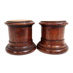 2 Groove Wood Carving Stand Base Pedestal Cabinets Of Curiosity Statue Sculpture