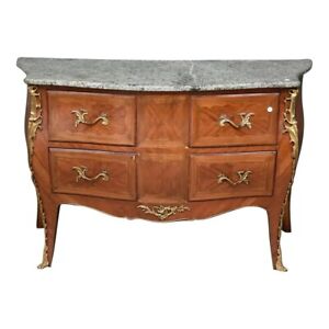Louis Xv Style Marble Top Commode 20th Century Marble Top