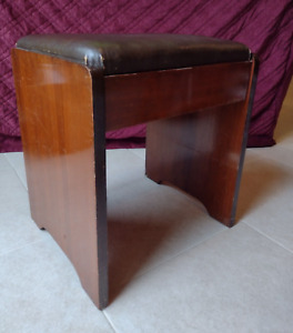Art Deco Singer Sewing Cabinet 65 Stool Bench 42 Mahogany Original Tag