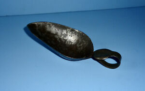 Antique Forged Tin Sugar Flour Candy Scoop Thumb Rest Handle Kitchen Tool Aafa