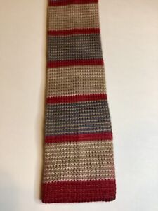 Vintage Square Bottomed Ties 80s Retro Necktiesknit Corpcore Office Space 52 