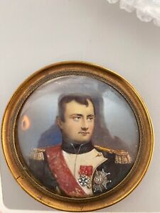 Miniature Napoleon Portrait By Aubry