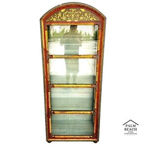 French Display Cabinet Giltwood Hand Painted Curio