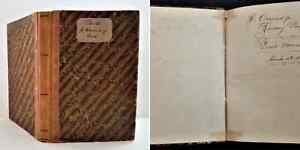 1858 Antique H Connard Jr Reading Pa Private Account Book Handwritten Journal