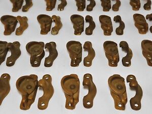 Lot Of 22 Antique Early 1900 Solid Cast Brass Window Sash Locks Working