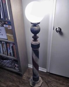 Antique Barber Pole Lamp