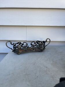 Vintage Wm Rogers Antique Silver Plated Spoon Rest Victorian Style Spoon Caddy