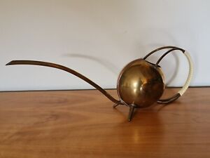 Rare Vintage Art Deco Decorative Brass Copper Watering Can
