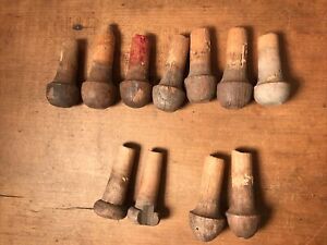 Antique Wood Knobs From Rope Beds 11 Misc Sizes
