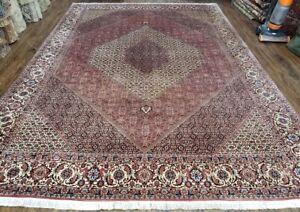 Stunning Oriental Rug 8x11 Herati Mahi Top Quality Carpet Salmon Red Beige Black