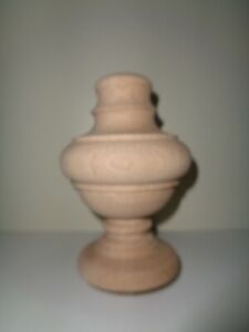 Wood Finial Unfinished For Newel Post Finial Or Cap Finial 8