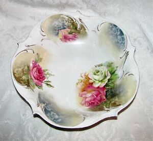 Antique Rs Prussia Porcelain Fruit Bowl Circa 1900