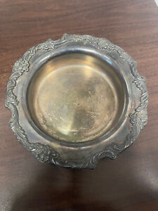 Reed Barton King Francis 1695 Pattern Round Silverplate Dish Vintage Collector
