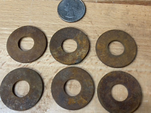 6 Vintage Reclaimed Rusty Crusty Flat Washer 1 2 X 1 1 4 Restoration Repair
